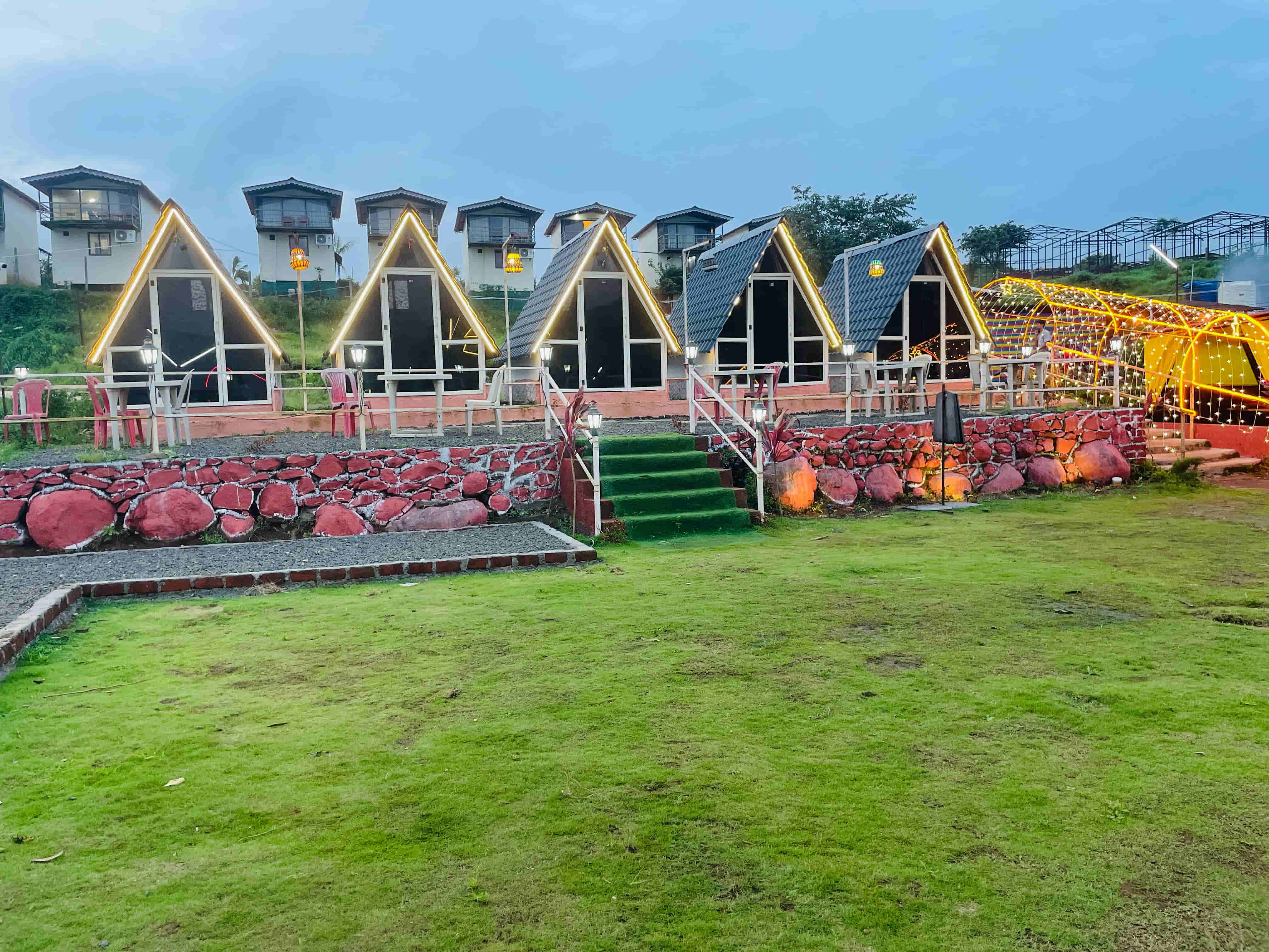 Lakeside tents at Pawna Lake